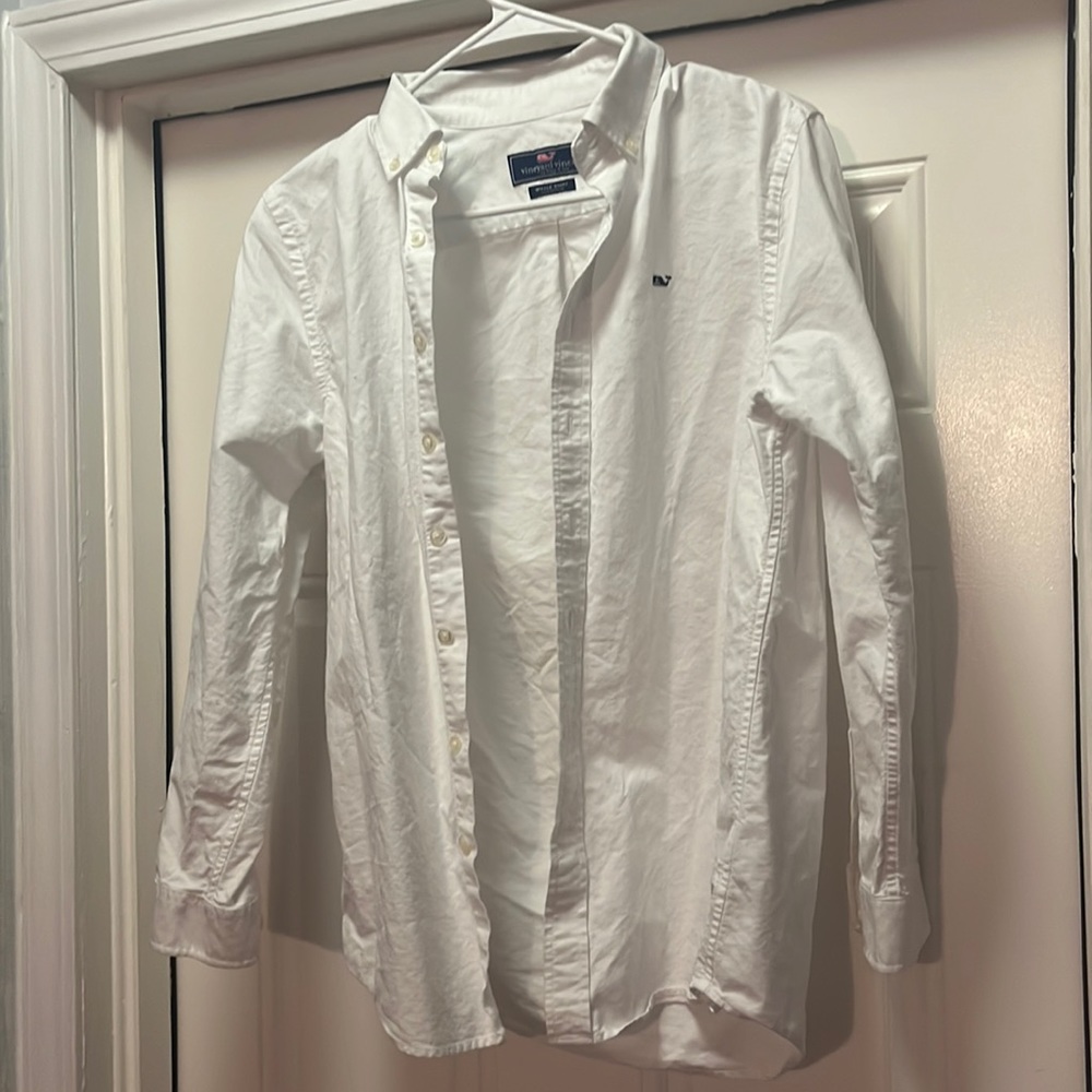 Vineyard Vines Button Down Whale Shirt L 16